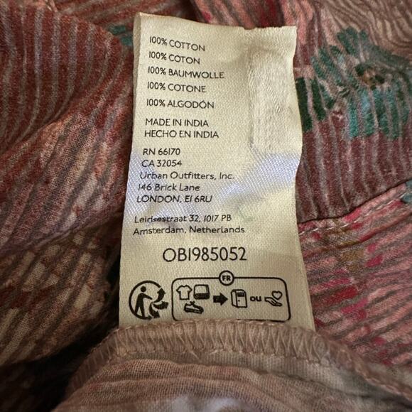 Free People Ethereal Dainty Cottage Bordeaux Floral Maxi Skirt Size Large - Picture 12 of 15